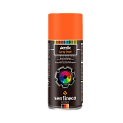 Краска аэрозольная акриловая оранжево-красный 400 мл. (4384) SENFINECO