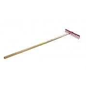 Грабли металлические 14 зубьев, 122см, с деревянным черенком (WMC-TG2203006) WMC TOOLS