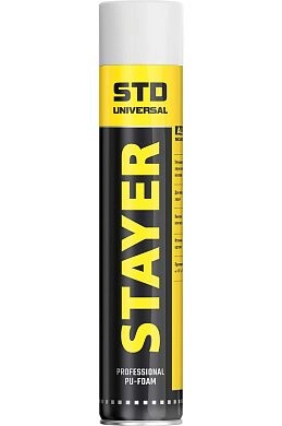 Пена монтажная, бытовая, всесезонная, 750мл, STD (41133) STAYER