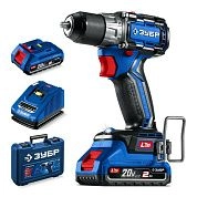 Дрель-шуруповерт аккум. DB-50-22 (LMS) (20.0 В, 2 акк. х 2.0 A/h Li-Ion, 50 Нм, чем.) ЗУБР