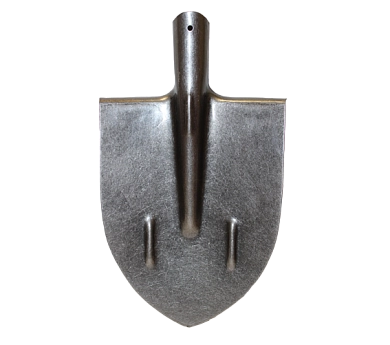 Лопата штыковая остроконечная с ребрами жесткости из рельсовой стали (прокатный лист) ПЗИ