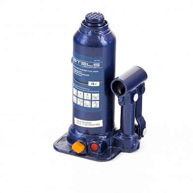 Домкрат гидравлический бутылочный, 4т, h подъема 188–363мм, в пласт. кейсе (51174) STELS