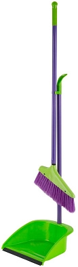 Набор для уборки "Грейс" (совок + щетка пласт. на длинных ручках)  240х250х810мм (F_68946) Dobb&Mopp