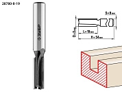 Фреза пазовая прямая, D=8 мм, рабочая длина-19 мм, хв.-8 мм (28780-8-19) ЗУБР
