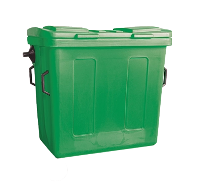 Контейнер пластмассовый хозяйственный для мусора 700л без колес