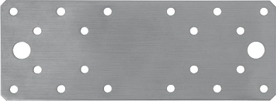 Пластина крепежная нержавеющая НКП-2.0 180х65х2мм, Профессионал (310636-180) ЗУБР