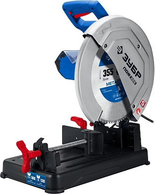 Пила отрезная по металлу ПОМ-355-Н с пильным диском (2000Вт, диск 355х25.4мм, рез 130мм, кор.) ЗУБР