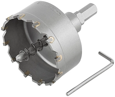 Коронка кольцевая с карбидными вставками 60 мм, для отверстий в нержавеющей стали (F_36852) FIT