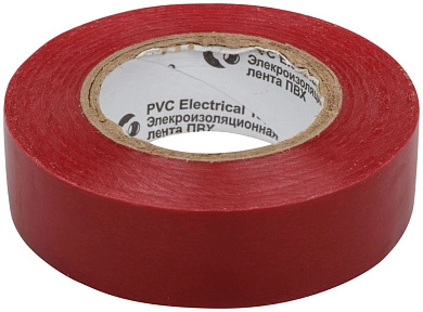 Изолента ПВХ, 19мм/20м, красная (F_11035) ROLLIX