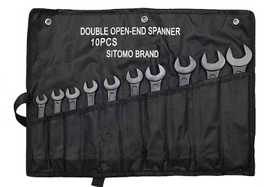 Набор ключей рожковых 8-36мм, 10пр., оксид. покр. (43118) SIT