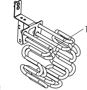 Нагревательное сопротивление   3000W-230v (E50784-10) OKLIMA