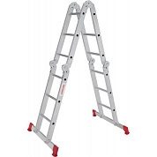 Лестница-трансформер алюм. шарнирная NV2320 (4х3 ступ. 170/348см, 11.5кг) Новая Высота