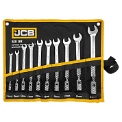 Ключи рожково-шарнирные, 10пр. (8, 10, 12-19мм) (JCB-5010R) JCB