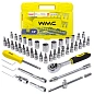 Набор головок с трещоткой и удлинителями 1/4" 4-14мм, 46пр. (WMC-2462-5 EURO) WMC TOOLS фото2