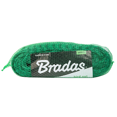 Сетка плетеная для защиты от птиц BIRD NET 5х10м, HDPE, яч. 19х19мм, 7 г/м2 (AS-BN71919510) BRADAS