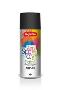 Краска аэрозольная  черная матовая акриловая (265г) RAL 9004 MAGICLINE