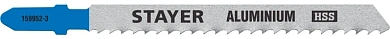 Полотна STAYER, T127D, для эл/лобзика, HSS, по мягкому металлу (2-15мм), T-хвост., шаг 3мм, 75мм, 2ш