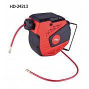 Шланг ПВХ пневм. 6.5мм х 14м, 2.0 MPa, с наруж. резьбой 1/4", автом. катушка (HD-24213) H-D