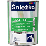 Эмаль Sniezka SUPERMAL, чёрная МАТ, 0.8л