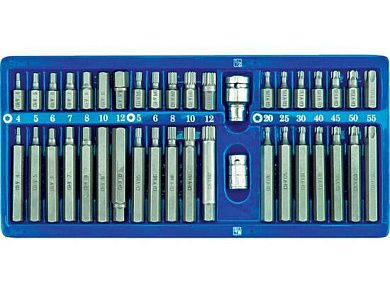 Набор бит специальных TORX, HEX, SPLINE, 40пр. (66400) VOREL
