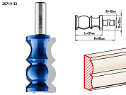 Фреза кромочная фигурная №8, D= 32мм, рабочая длина-57,2мм, хв.-12 мм (28719-32) ЗУБР
