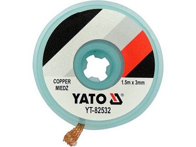 Медная лента для удаления припоя 3.0мм х 1.5м (YT-82532) YATO