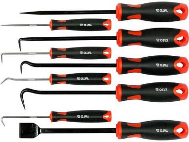 Крюки и скребки с рукояткой, 9пр., 40Cr (YT-08426) YATO