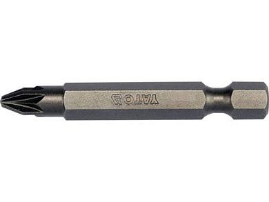 Бита PZ2х50мм 1/4" (10шт.) S2 HRC58-61 (YT-78155) YATO