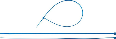 Хомут стяжка нейлон Ø 4.8x400 мм синий 100шт. (309070-48-400) ЗУБР