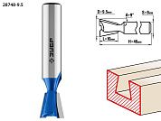 Фреза паз. фасон. "Ласточкин Хвост", D= 9,5мм, раб. дл.-10мм, хв.-8мм (28748-9.5) ЗУБР