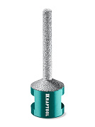 Фреза алмазная вакуумная VS DIAMOND d 6 мм М14, 50 мм, пальчиковая с конусом (29811-06) KRAFTOOL