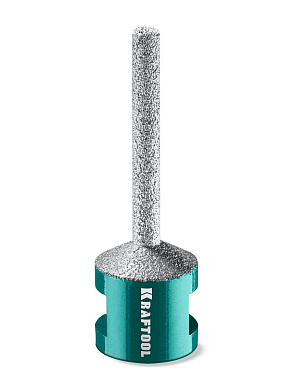 Фреза алмазная вакуумная VS DIAMOND d 6 мм М14, 50 мм, пальчиковая с конусом (29811-06) KRAFTOOL