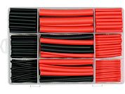 Трубки термоусадочные 1.5-9.5мм, красные/черные (набор 270пр.)(YT-068671) YATO