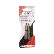 Биты крестообразные PZ0х25мм 1/4" S2 (4шт) (HD-77880) H-D