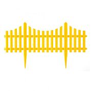 Забор декоративный "Гибкий", 24х300 см, желтый (65016) PALISAD
