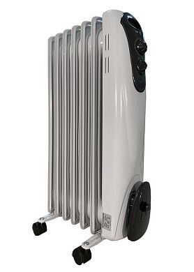 Радиатор масляный открытый NY10M (1.0 кВт 6 секций 220В 12 м2 серый) General Climate