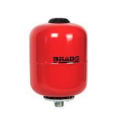 Гидроаккумулятор BRADO T-8V (8 л, вертикальный, сталь, 6 атм), BRADO