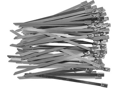 Стяжки (хомуты) стальные 4.6х125мм, 100шт. (YT-70560) YATO