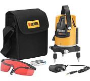 Уровень лазерный LX3, 10м, точн. ±0,3 мм/м, красный луч, сум. (35070) DENZEL