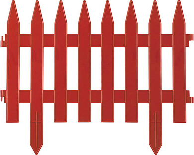 Забор декоративный "КЛАССИКА", 28x300см, терракот (422201-T) Grinda