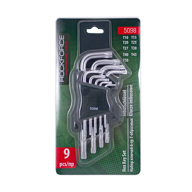 Набор ключей TORX 9пр. Т10-Т50 (RF-5098) RockFORCE