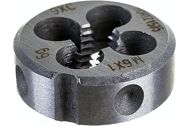 Плашка метрическая М 6х1.0 9ХС (203994) HORTZ