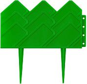 Бордюр декоративный для клумб, 14х310см, зеленый (422221-G) Grinda