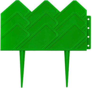 Бордюр декоративный для клумб, 14х310см, зеленый (422221-G) Grinda