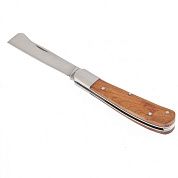 Нож садовый складной, копулировочный, 173 мм, деревянная рукоятка (79002) PALISAD