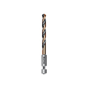 Сверло по металлу ц/х 5.5х57х98 мм, HSS, хв. HEX 1/4", класс A1 "IMPACT READY" (29652-5.5) KRAFTOOL