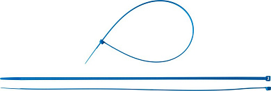 Хомут стяжка нейлон Ø 4.8x400 мм синий 100шт. (309070-48-400) ЗУБР