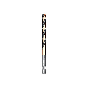 Сверло по металлу ц/х 6.5х63х107 мм, HSS, хв. HEX 1/4", класс A1 "IMPACT READY" (29652-6.5) KRAFTOOL