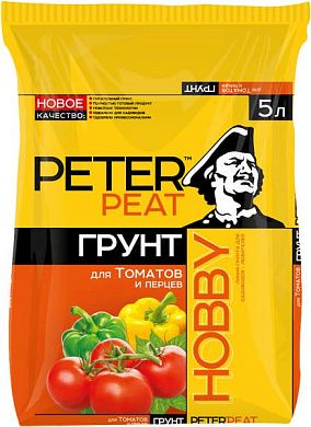 Грунт "Для томатов и перцев", линия ХОББИ, 5л (Х-05-5) PETER PEAT