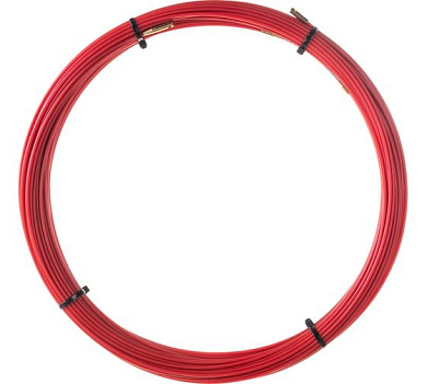 Протяжка-стеклопруток FGP, 50м, диаметр 3.5мм, красный (77504) FORTISFLEX
